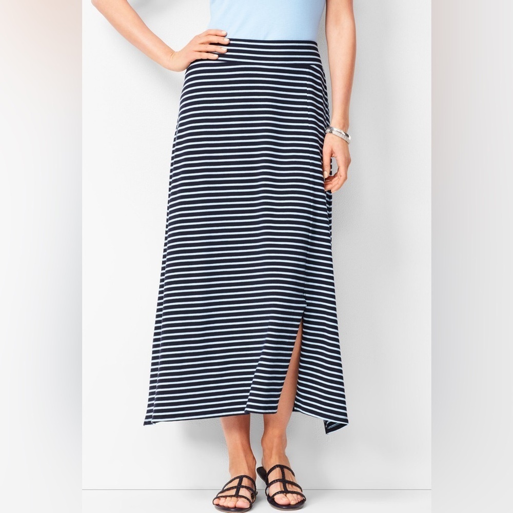 Talbots Striped Jersey Maxi Skirt. Size-X-Large P